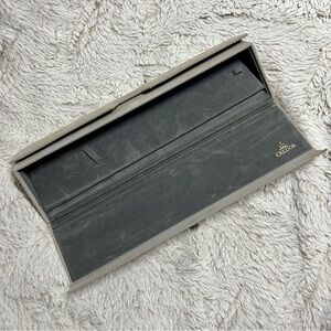 SEIKO CREDOR Gray Velvet Watch Box 9.90x3.25x1.80 inches